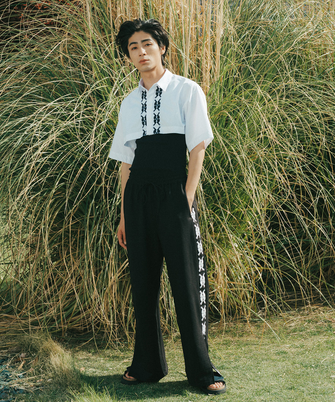lucky charm motif multiway shirt