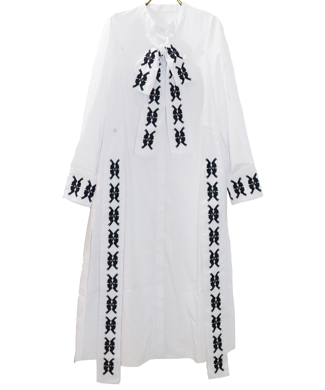lucky charm motif ribbon dress