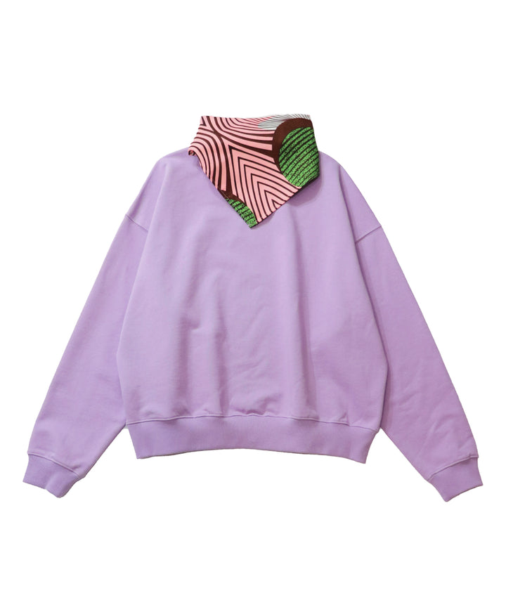 バンダナセットロゴ裏毛プルオーバー(PURPLE)