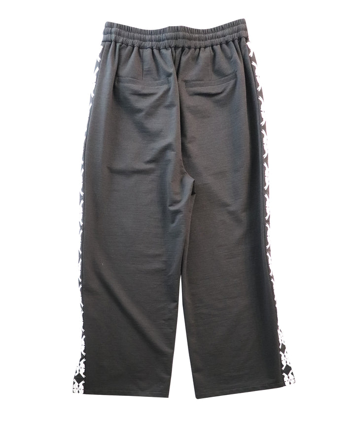 lucky charm motif Jersey line pants