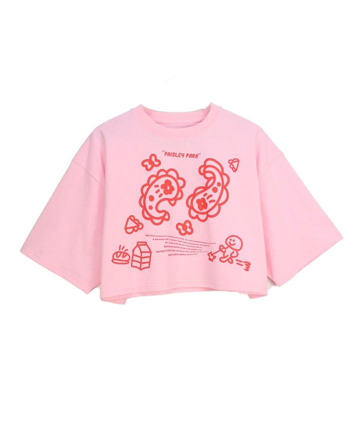 message illustration short T-shirt