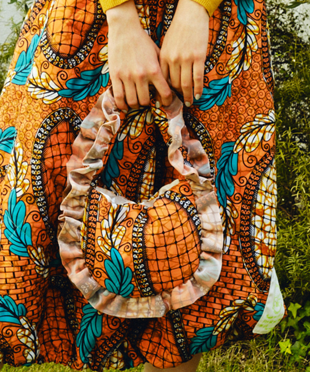 Africa frill mini Bag