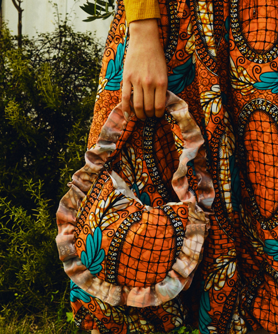 Africa frill mini Bag