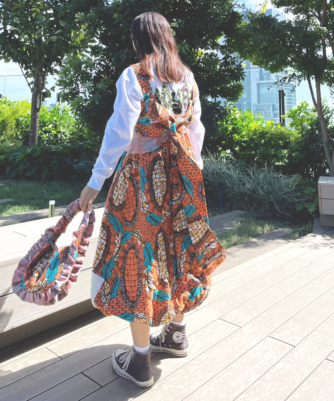 Africa frill mini Bag