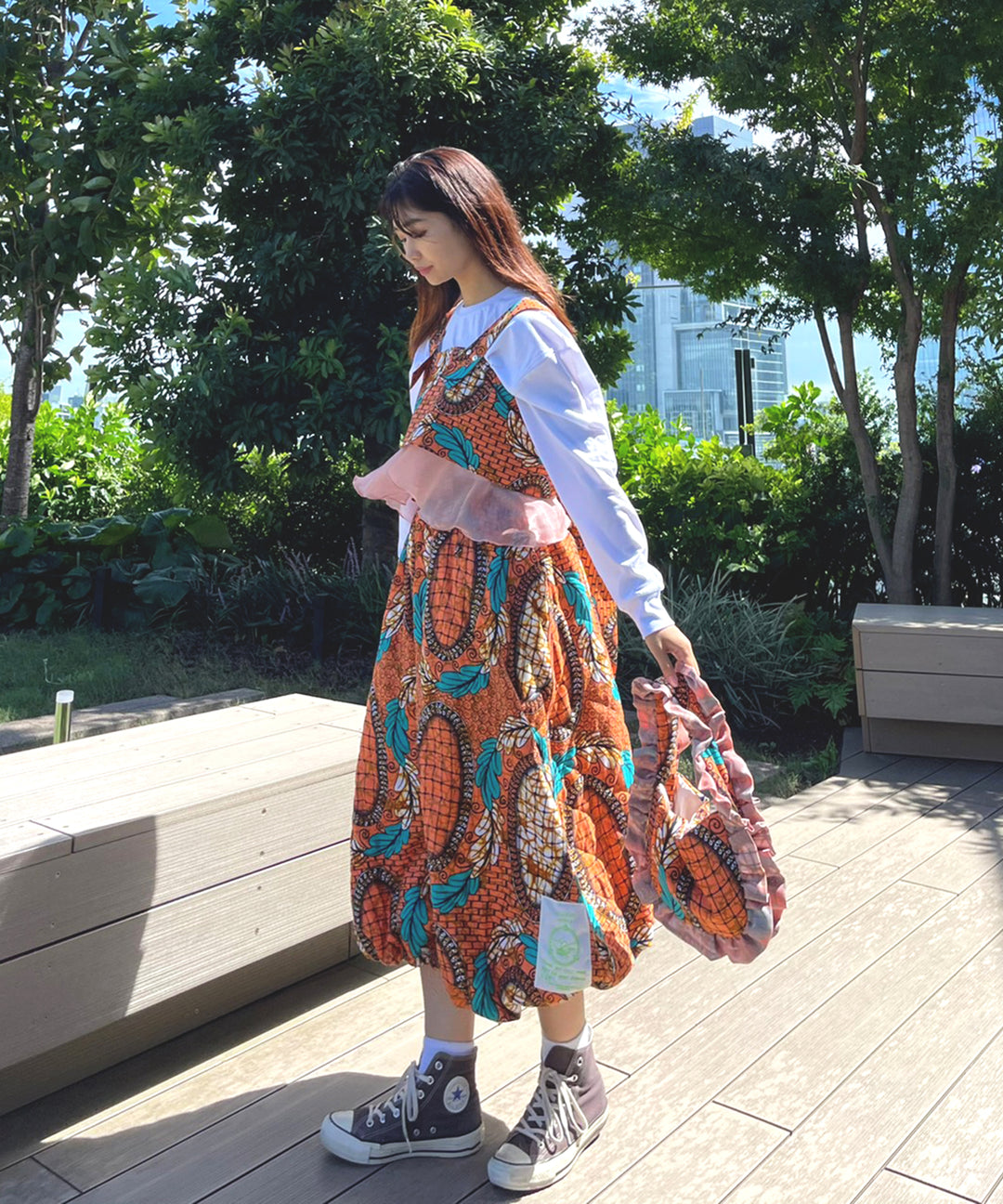 Africa frill mini Bag