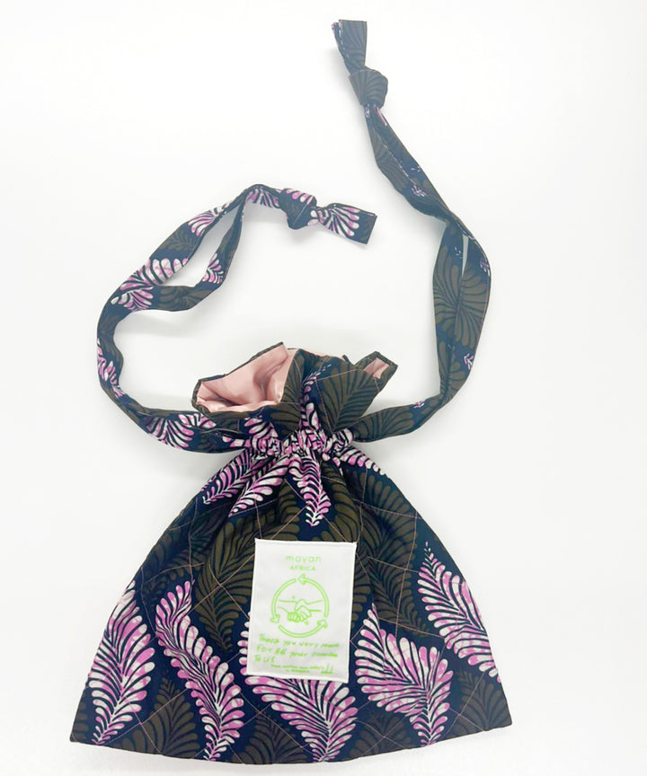 Africa Quilt Drawstring Bag