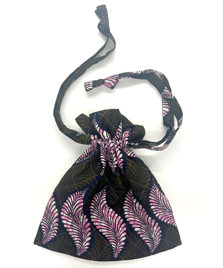 Africa Quilt Drawstring Bag