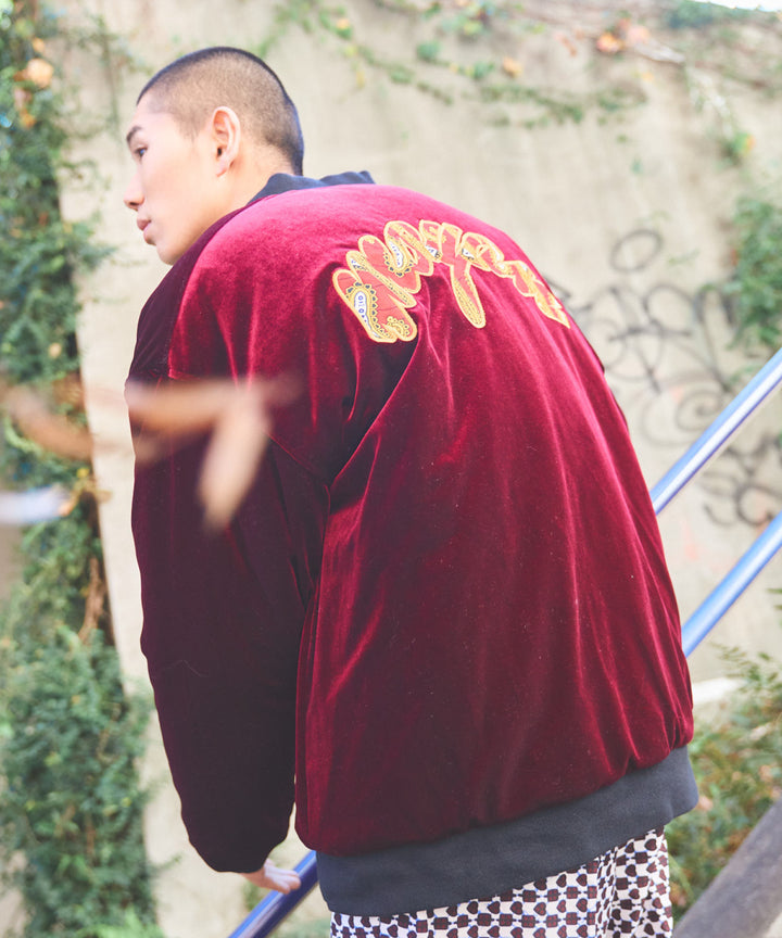AFRICA REVERSIBLE VELOUR BLOUSON
