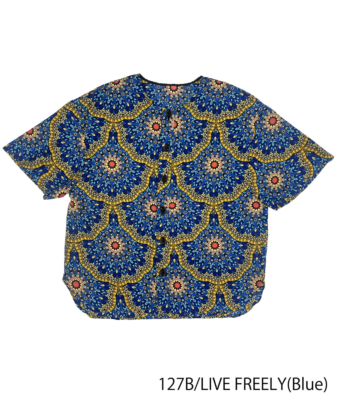 Africa collarless half sleeve shirt - LONG