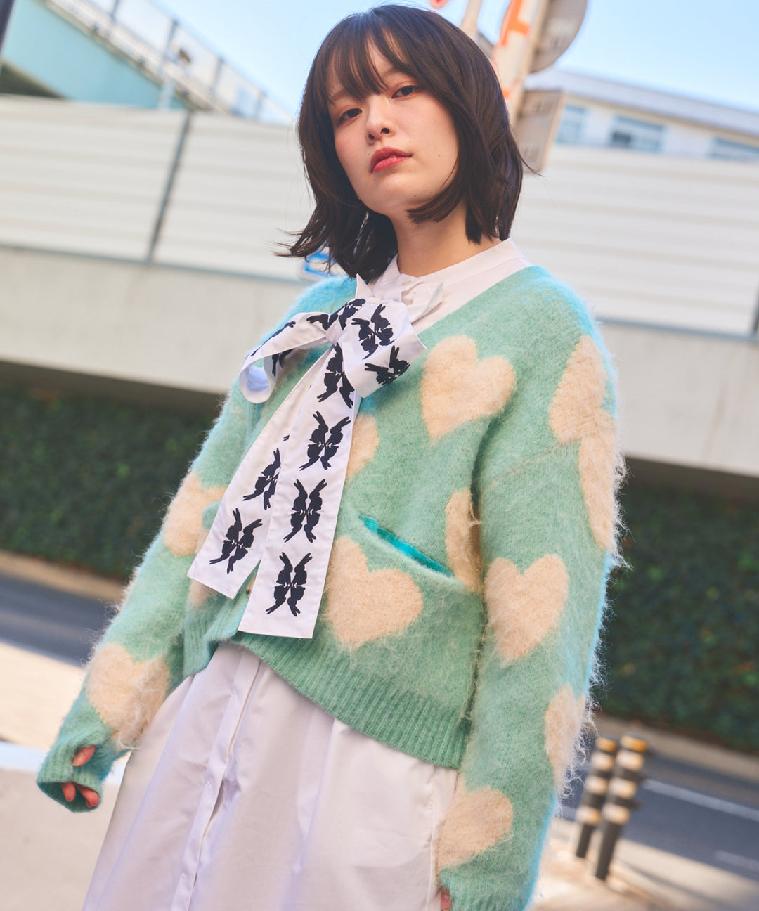 LOVE BOMB BRUSHED KINT CARDIGAN