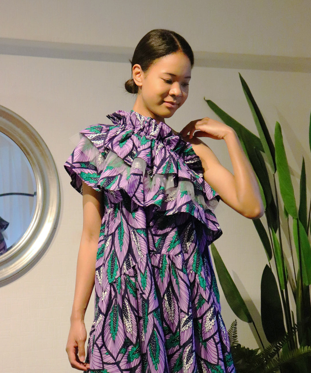 Africa tiered cami dress