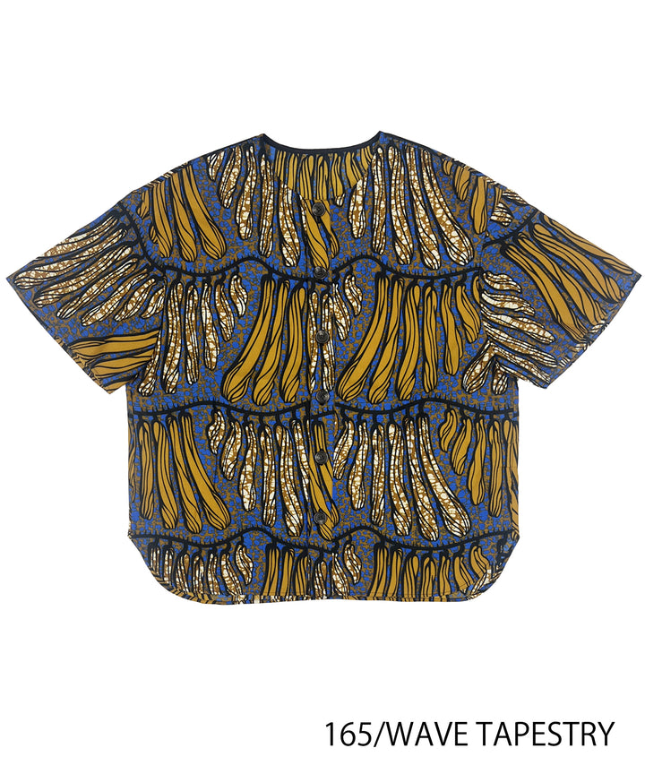 Africa collarless half sleeve shirt - LONG