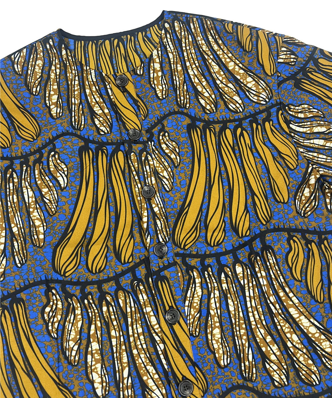 Africa collarless half sleeve shirt - LONG