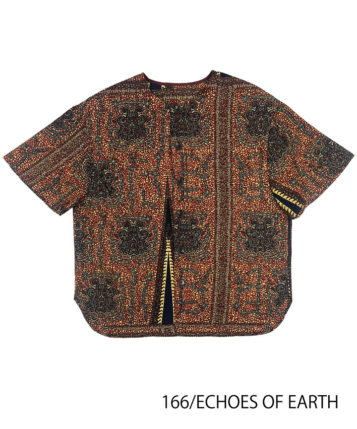 Africa collarless half sleeve shirt - LONG