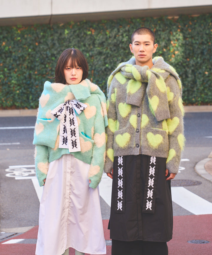 LOVE BOMB BRUSHED KINT CARDIGAN