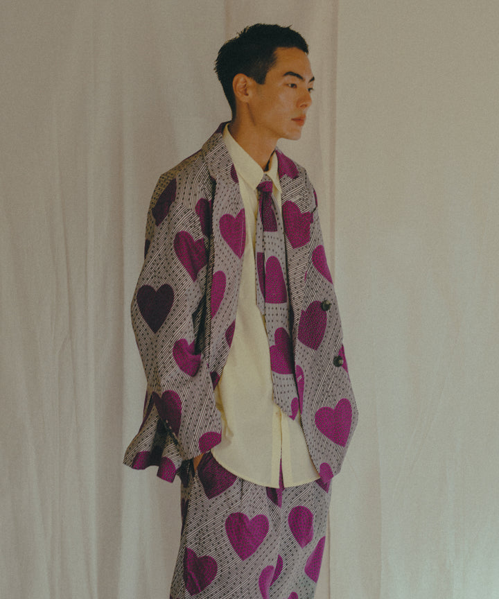 AFRICA PEAKED LAPEL DOUBLE JACKET(129/LOVE BOMB)