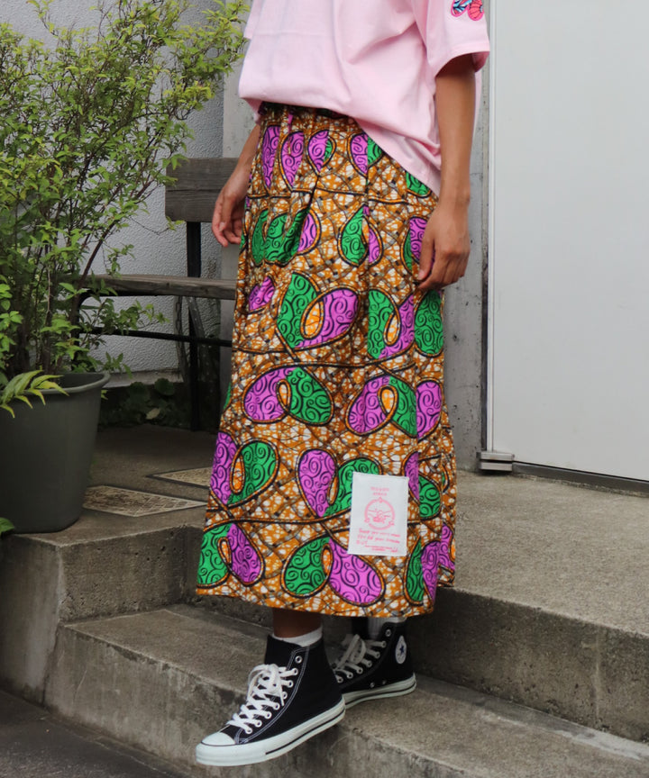 Africa Tuck Flare Skirt