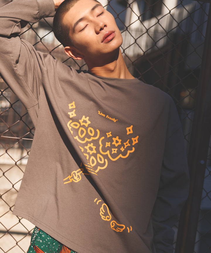 message illustration LONG T-shirt