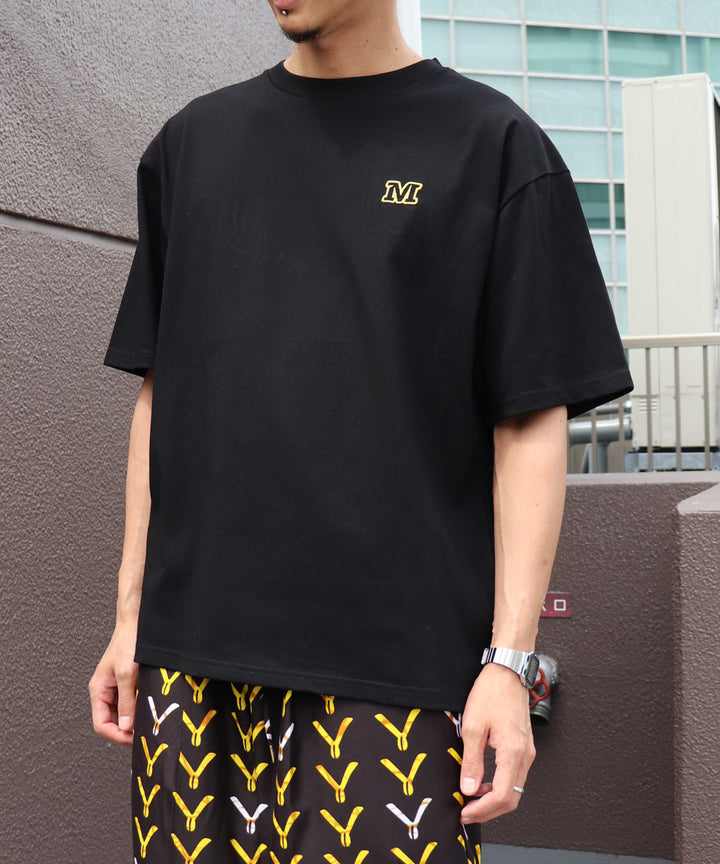 with smileパッチ刺繍Tシャツ
