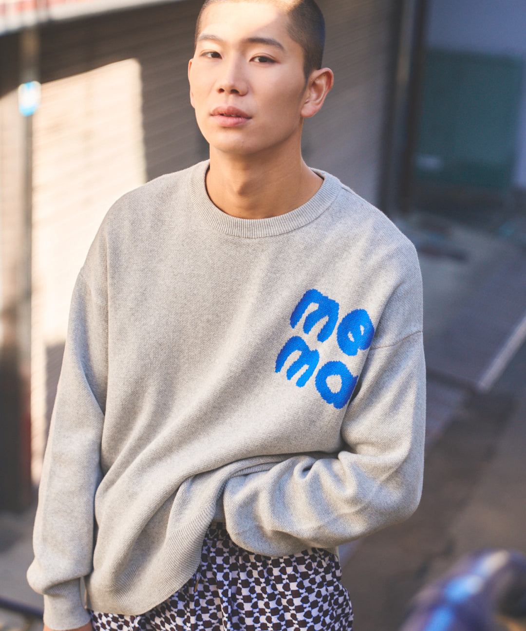 STICKER LOGO KNIT PULLOVER