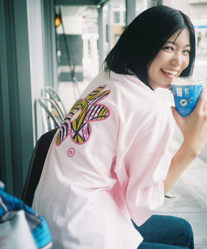 flower patch embroidery T-shirt