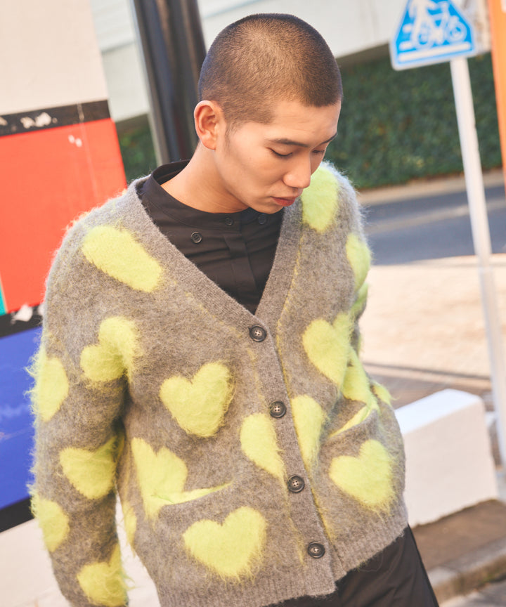LOVE BOMB BRUSHED KINT CARDIGAN
