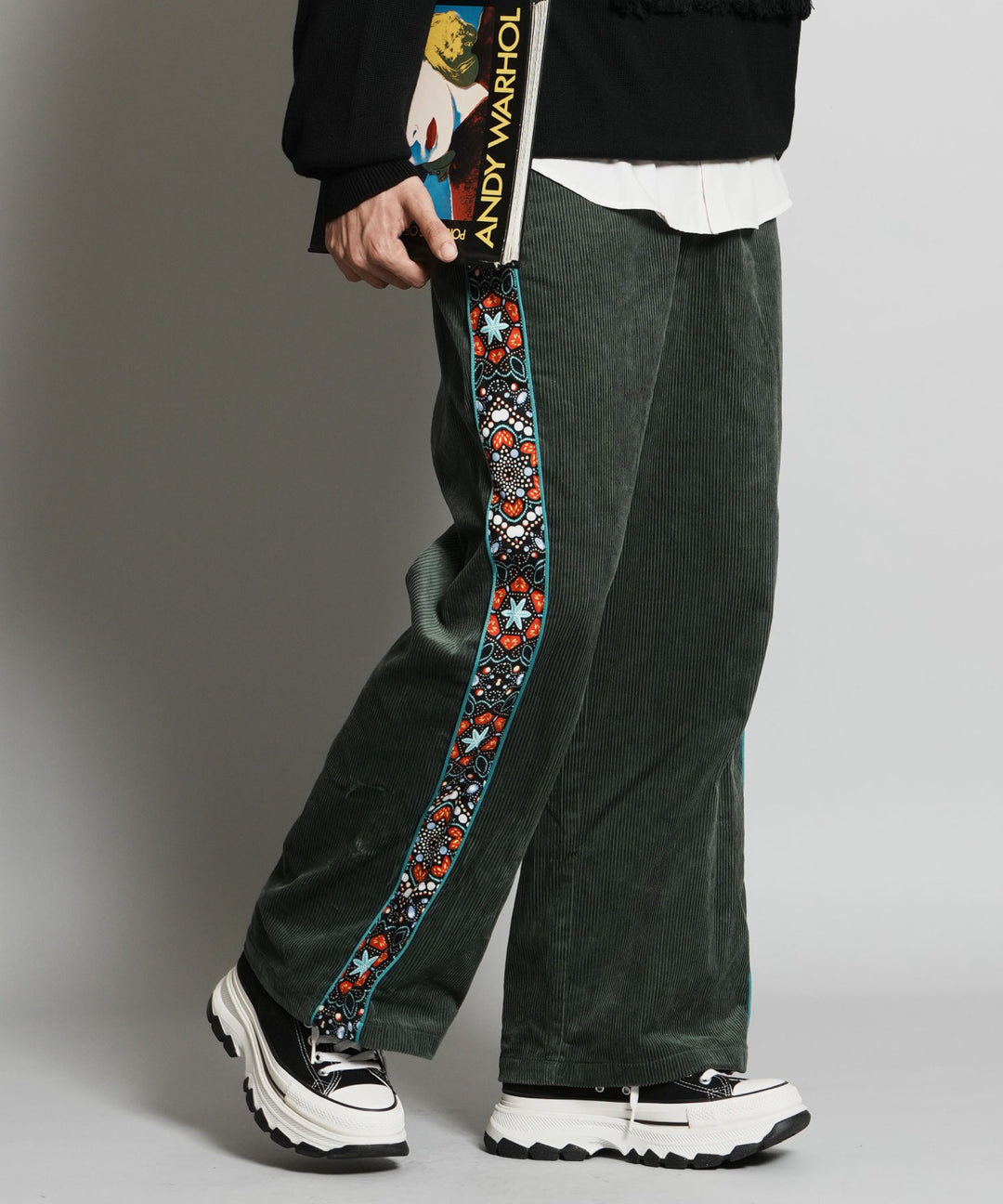 CORDUROY SIDE LINE PANTS