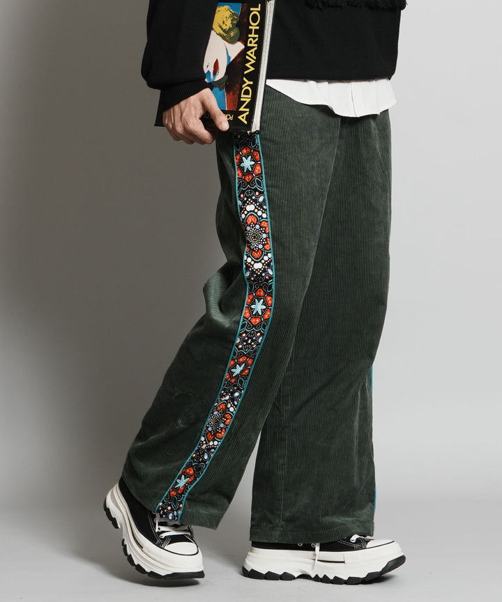 CORDUROY SIDE LINE PANTS