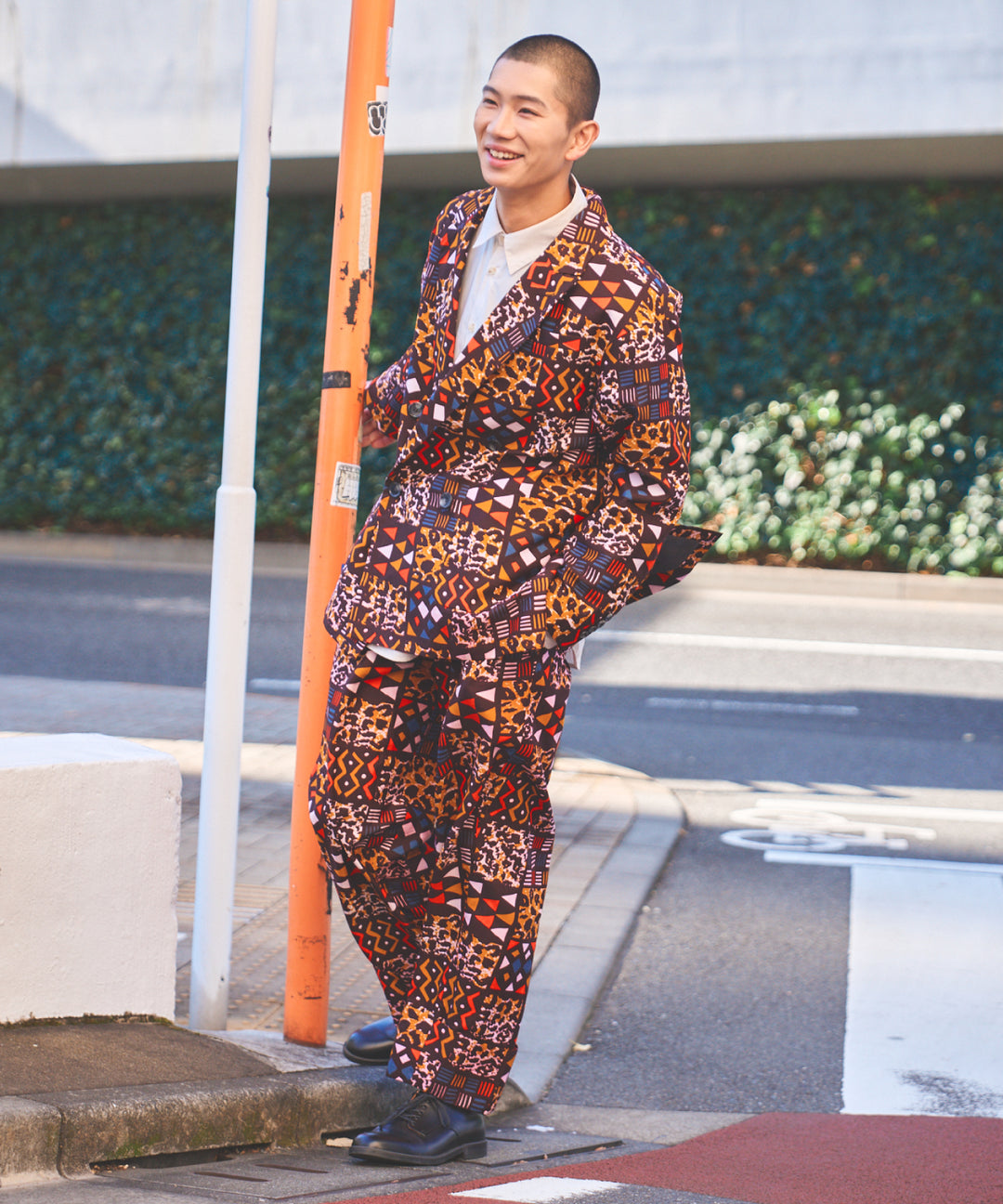AFRICA ROLLUP PANTS/AFRICAN PATCHWORK(BROWN)