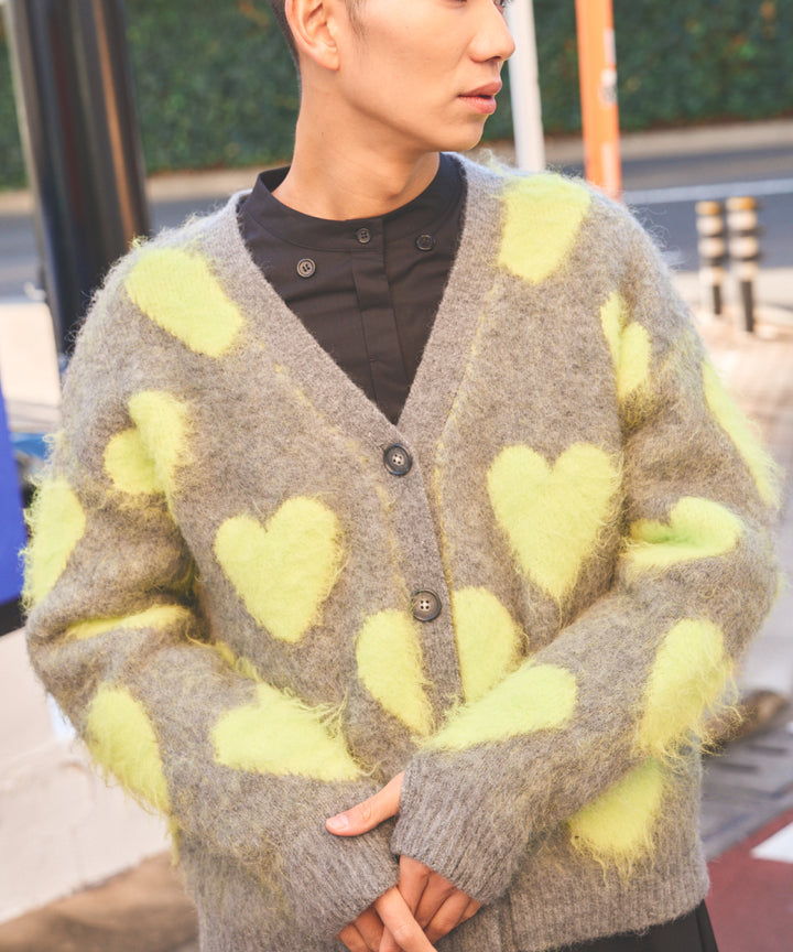 LOVE BOMB BRUSHED KINT CARDIGAN