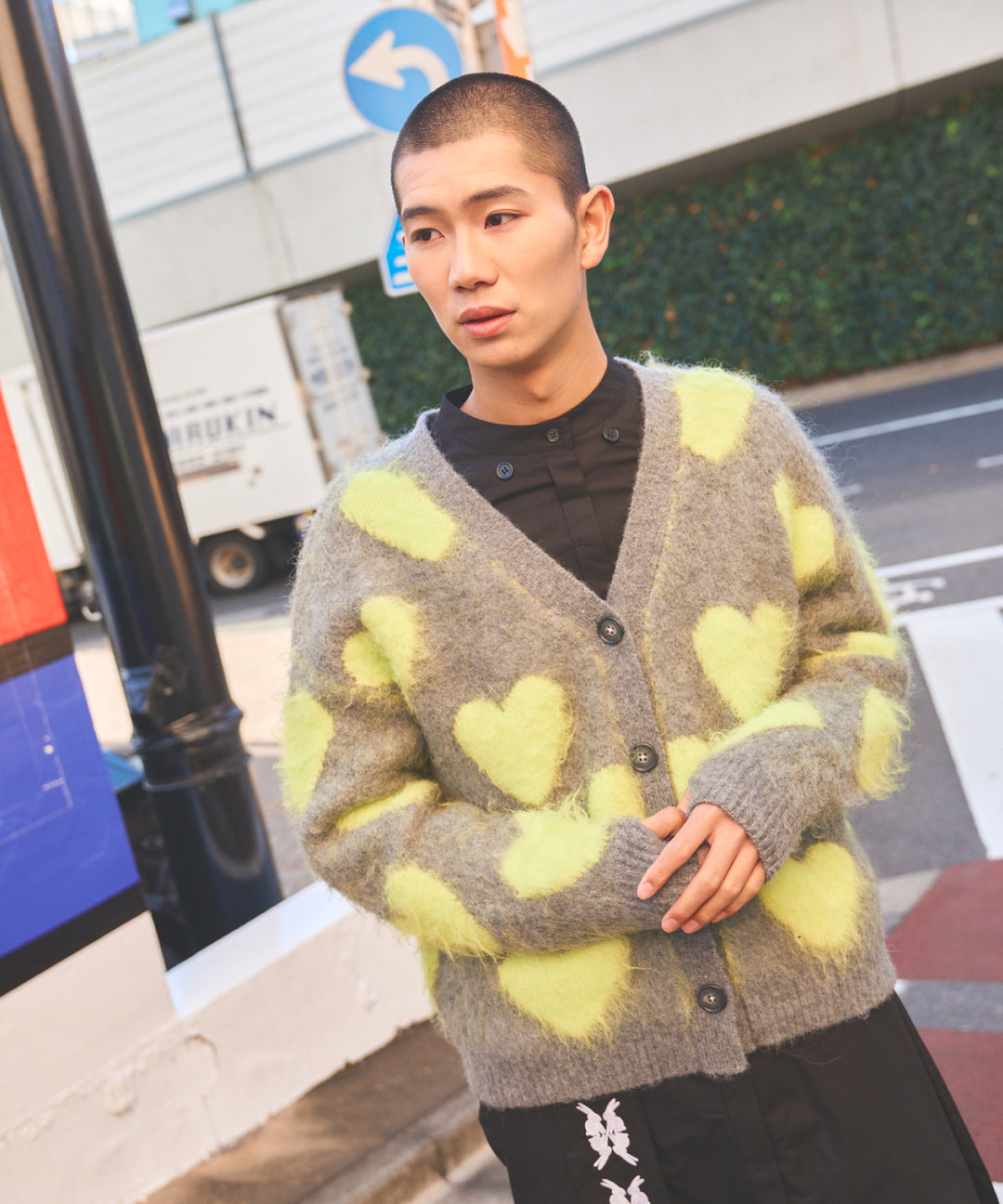 LOVE BOMB BRUSHED KINT CARDIGAN