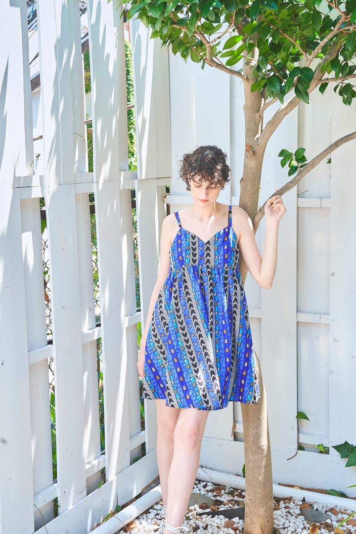 Africa camisole mini dress