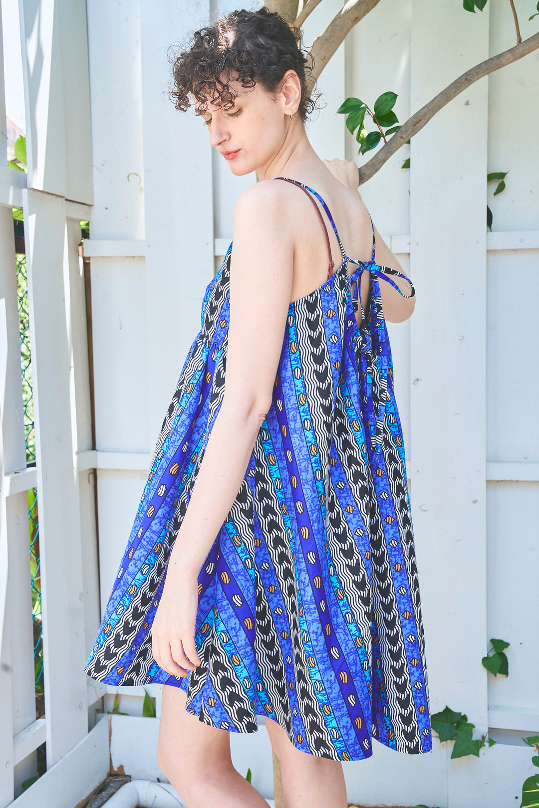 Africa camisole mini dress