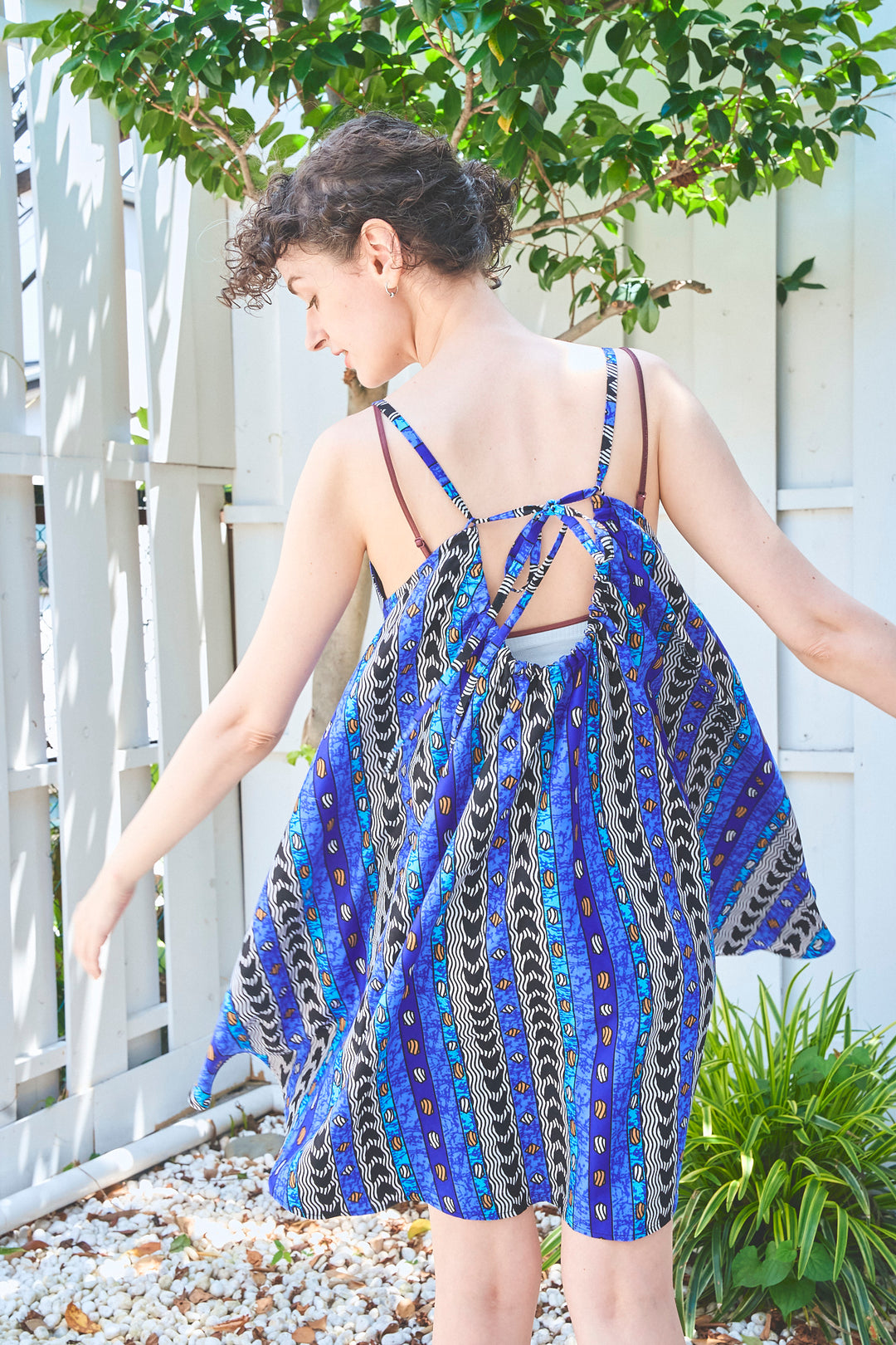 Africa camisole mini dress