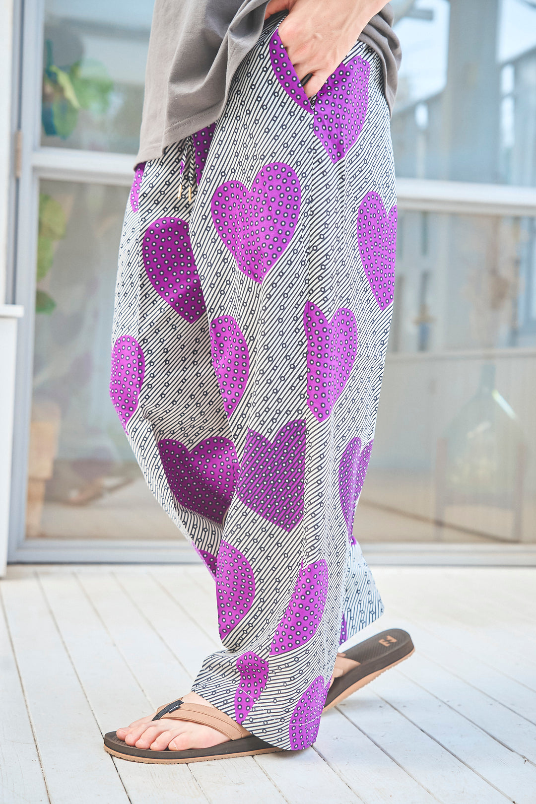 Africa easy tuck pants-4