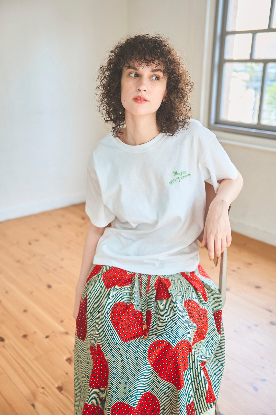 SOUPバックパッチ刺繍T-shirt