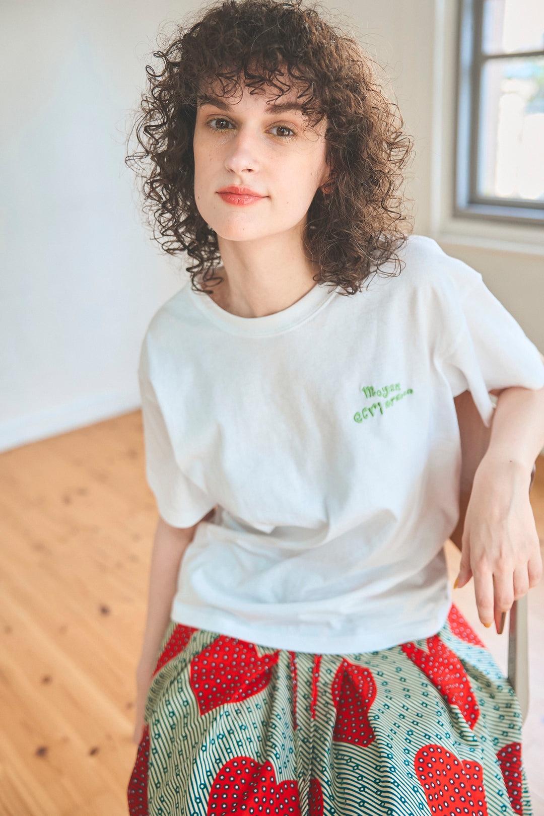 SOUPバックパッチ刺繍T-shirt