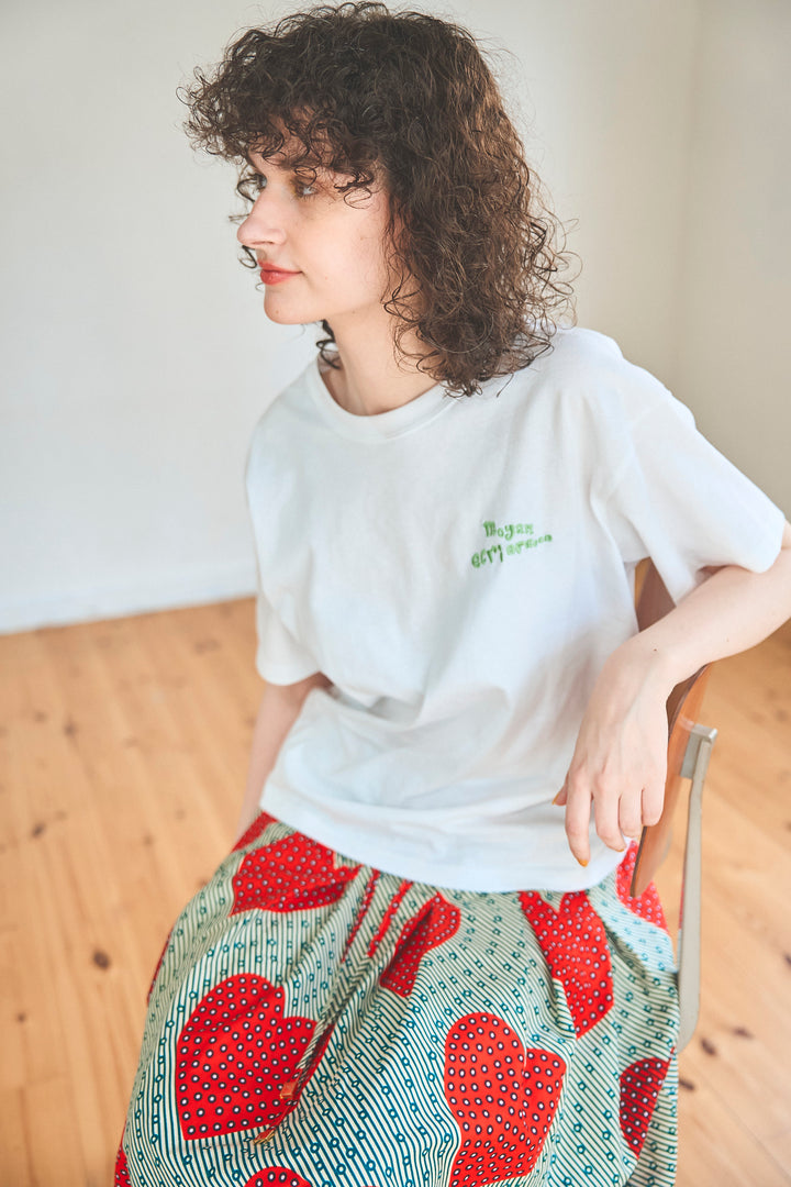 SOUPバックパッチ刺繍T-shirt