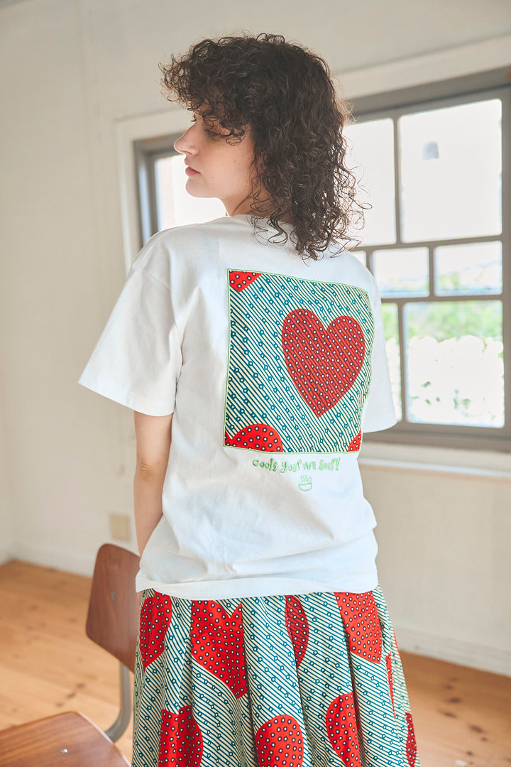 SOUPバックパッチ刺繍T-shirt