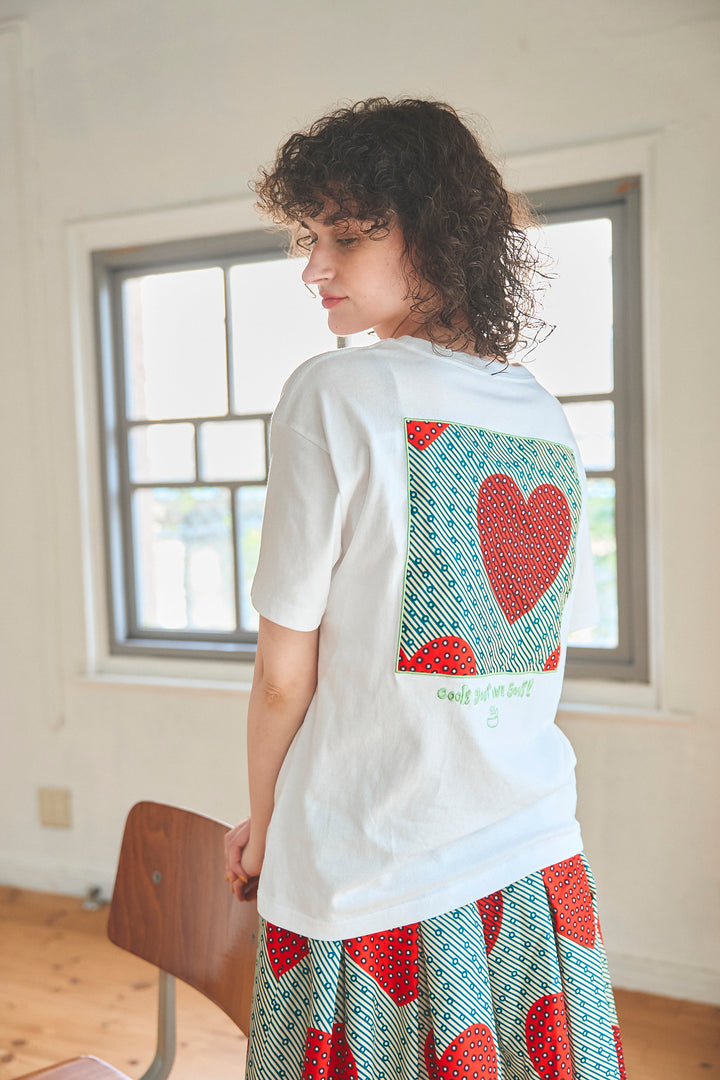 SOUPバックパッチ刺繍T-shirt