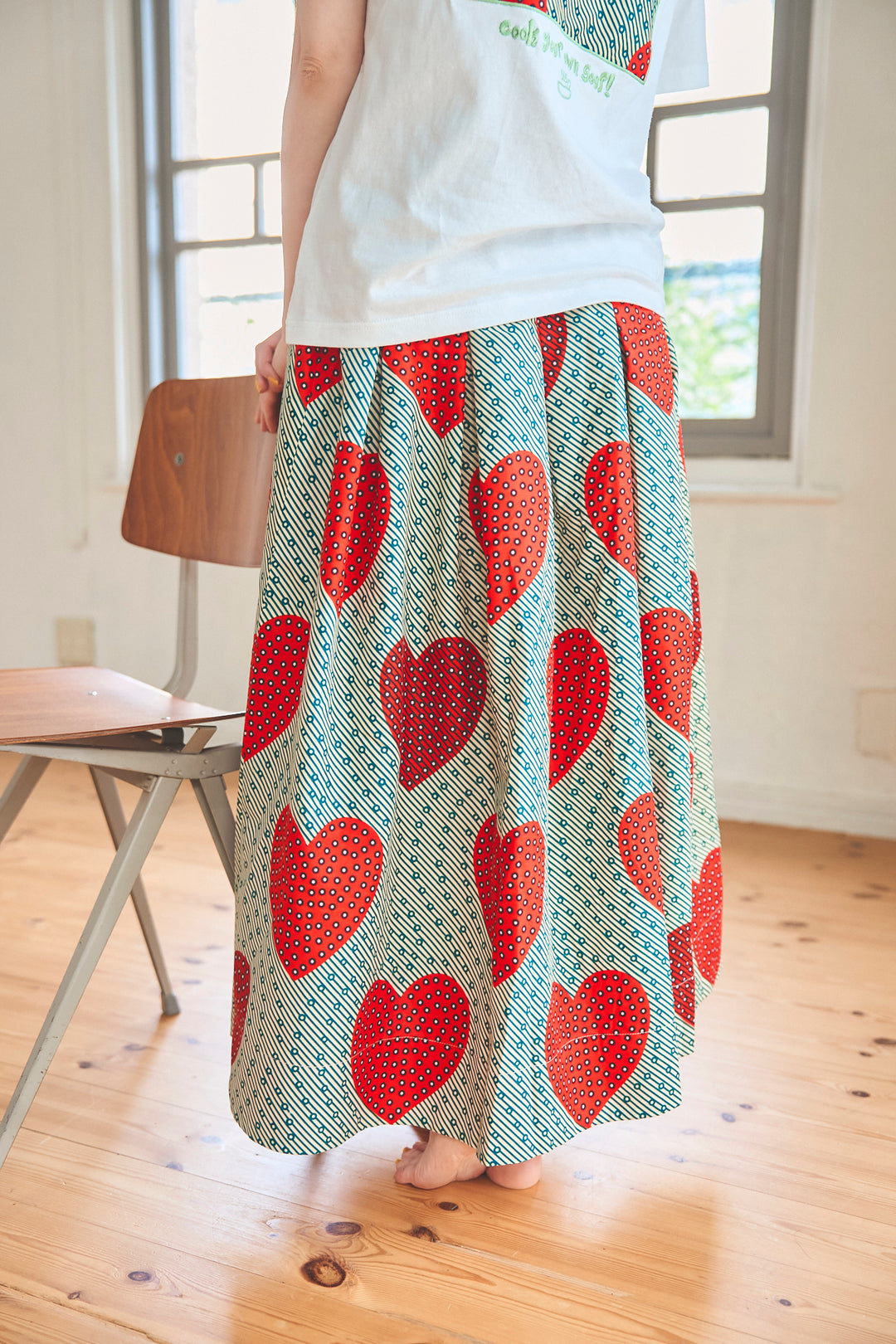 Africa tuck flare skirt -9