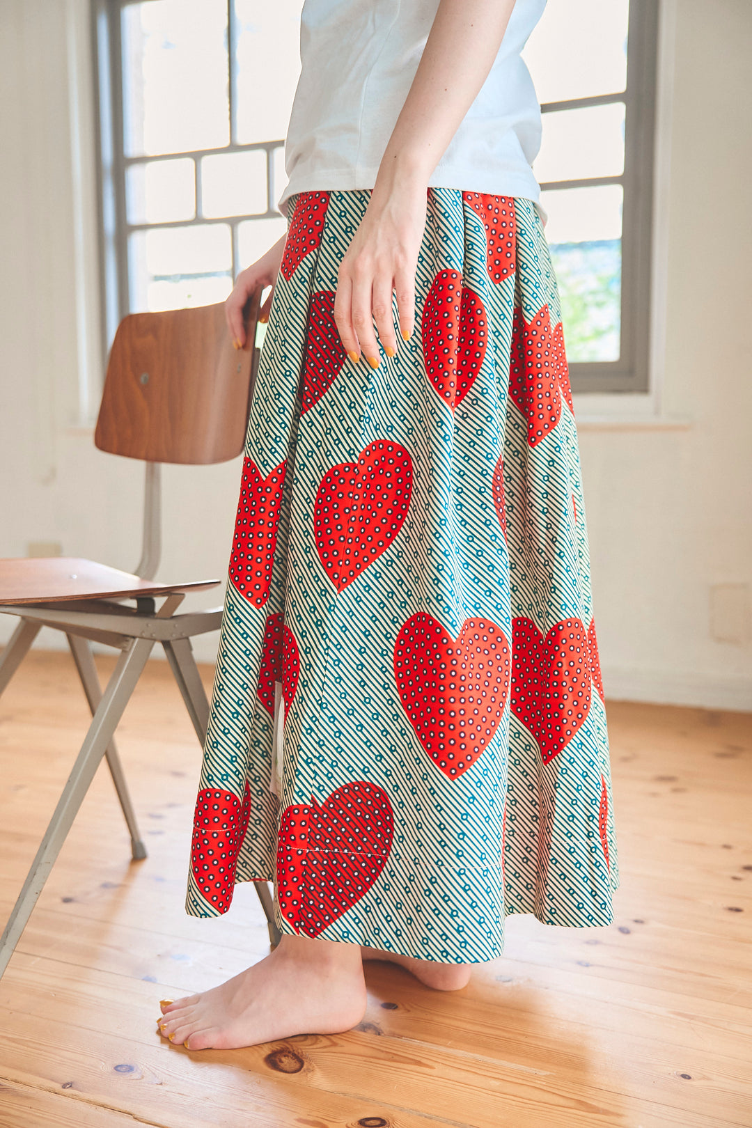Africa tuck flare skirt -9