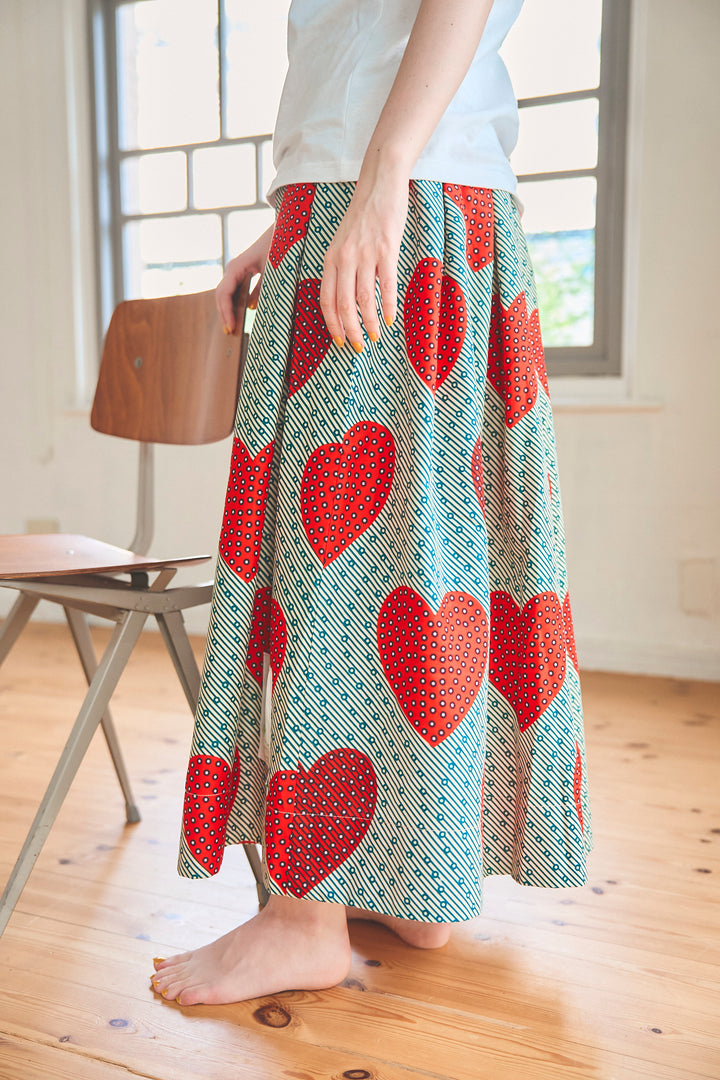Africa tuck flare skirt -9
