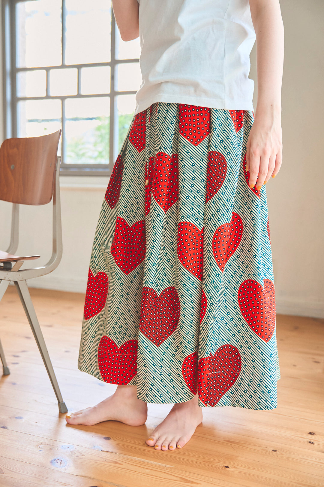 Africa tuck flare skirt -9