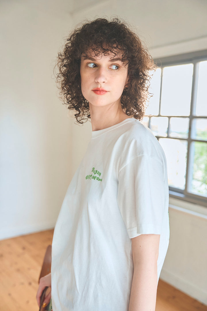 SOUPバックパッチ刺繍T-shirt