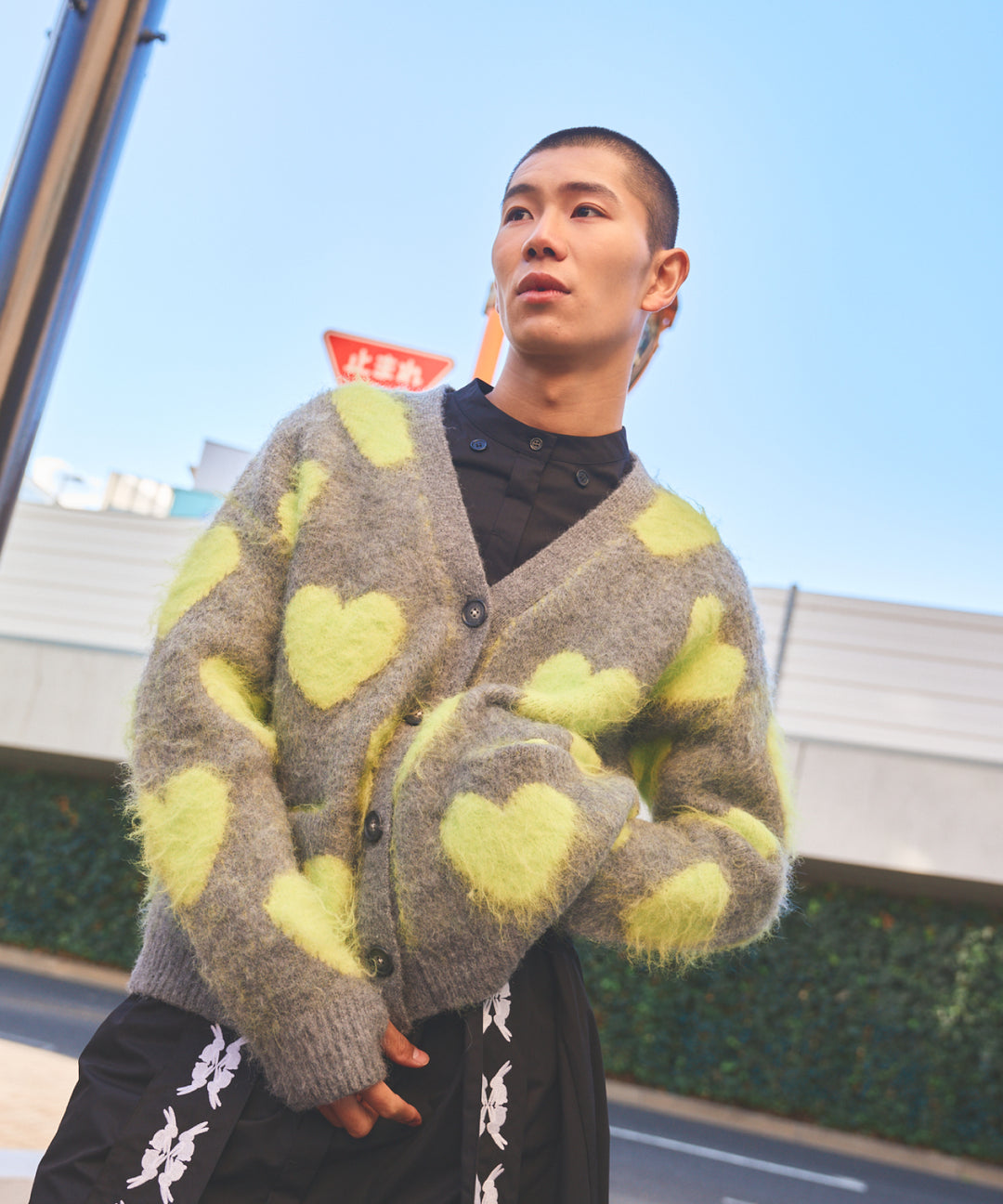 LOVE BOMB BRUSHED KINT CARDIGAN