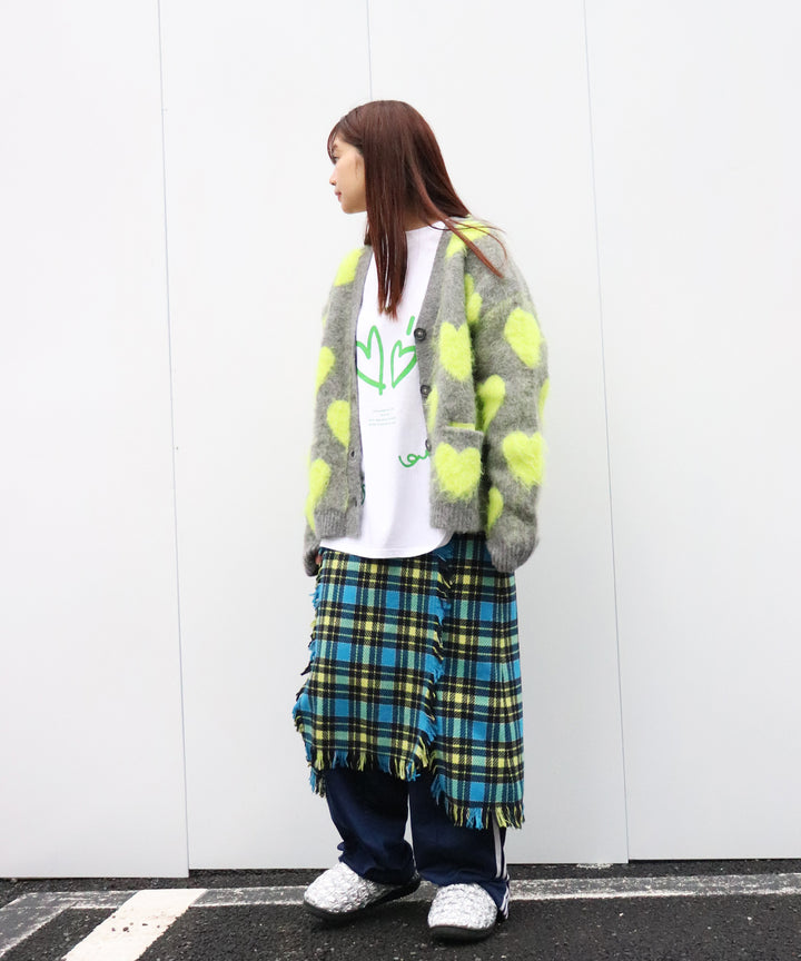 LOVE BOMB BRUSHED KINT CARDIGAN