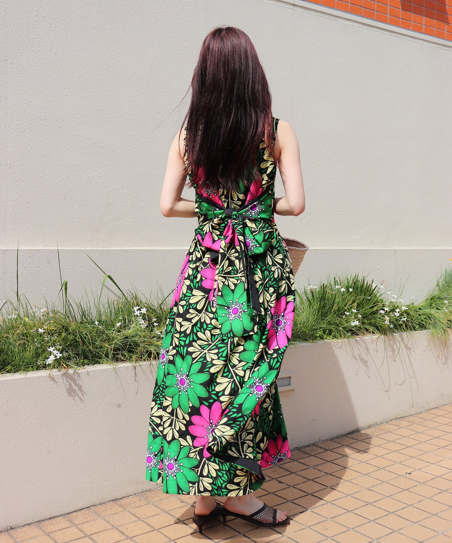 AFRICA BACK OPEN DRESS – moyan ecri