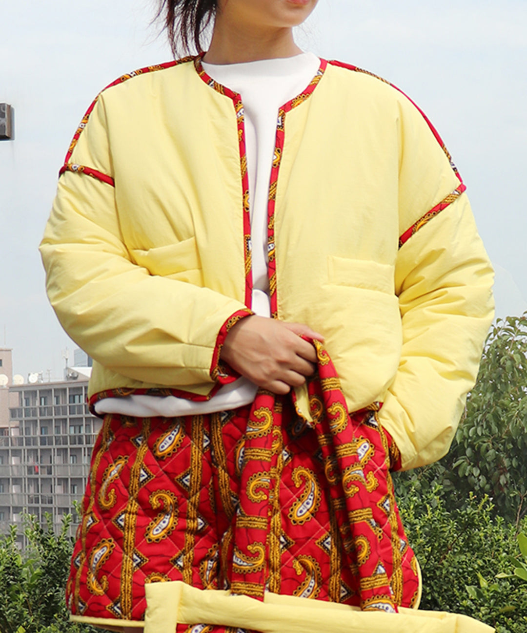AFRICA REVERSIBLE PADDED SHORT BLOUSON