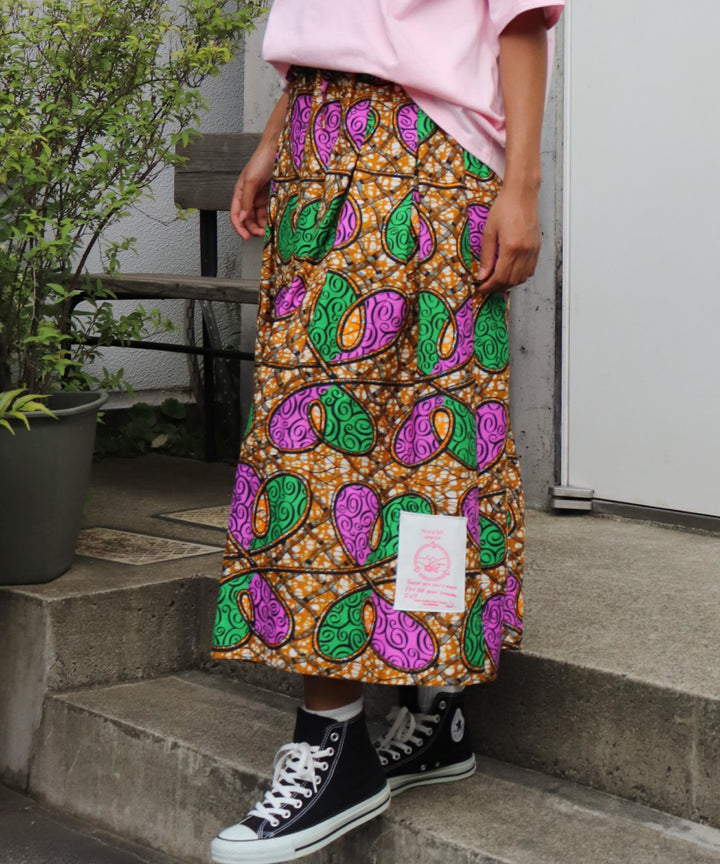 Africa Tuck Flare Skirt